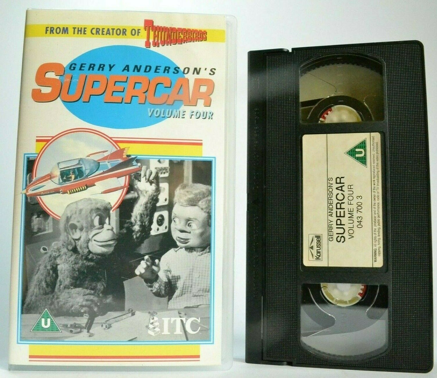 Supercar (Vol. 4); [Gerry Anderson] Deep Seven - Sci-Fi - Animated - Kids - VHS-