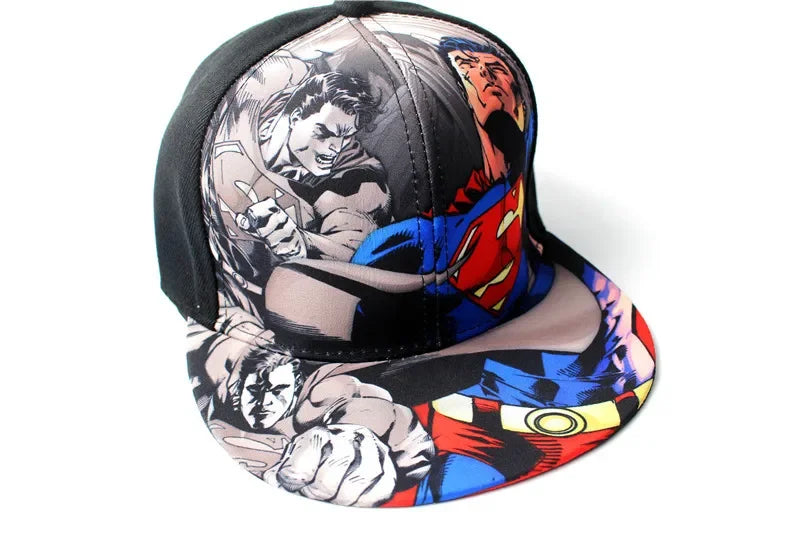 Superman Baseball Cap - Embroidered Dome Cotton Adjustable Peaked Cap for Youth Adults Birthday Gifts-10-56-60cm adjustable-