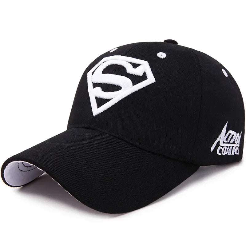 Superman Baseball Cap - Embroidered Dome Cotton Adjustable Peaked Cap for Youth Adults Birthday Gifts-7-56-60cm adjustable-