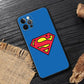 Superman Black Cover - For Apple iPhone 13 14 12 11 15 Pro Max Mini XS X 6 7 8 Plus Cases Soft Silicone Fundas-B01-iPhone 15-