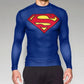 Superman Compression Shirt - Casual Long Sleeve Sport Fitness Top Quick Dry Bodybuilding Black Sportswear-