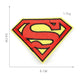 Superman Fabric Patches - Anime Batman Polyester DIY Accessories for Backpacks School Bags Children's Toys-5-