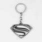 Superman Metal Keychain - Fashion Letter Logo Key Pendant School Bag Car Key Trinket Boyfriend Birthday Gift-