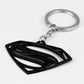 Superman Metal Keychain - Fashion Letter Logo Key Pendant School Bag Car Key Trinket Boyfriend Birthday Gift-