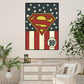 Superman Poster Stickers - Small Wall Paintings for Bedroom Living Room Office Comic Superhero Wallpaper-z8-30X42cm-