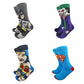 Superman Superhero Socks - Batman Joker Wonder Woman Cotton Knee Socks for Men Women Casual Sportswear-