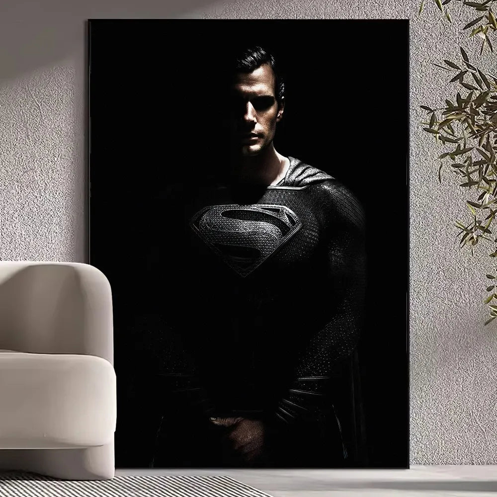 Superman Wall Pictures - Beast Kingdom Poster Prints for Living Room Home Decoration Superhero Artwork-z4-57X90cm-