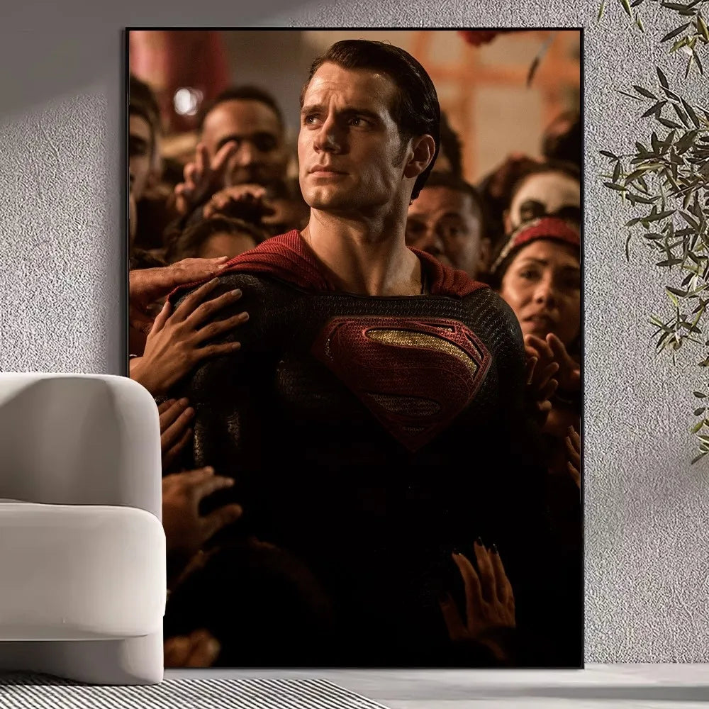 Superman Wall Pictures - Beast Kingdom Poster Prints for Living Room Home Decoration Superhero Artwork-z5-57X90cm-