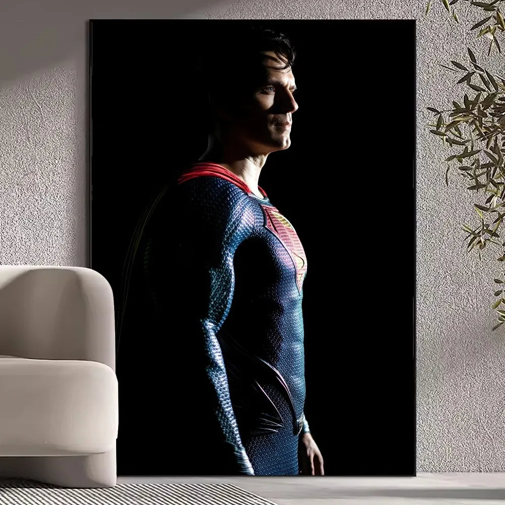 Superman Wall Pictures - Beast Kingdom Poster Prints for Living Room Home Decoration Superhero Artwork-z1-57X90cm-