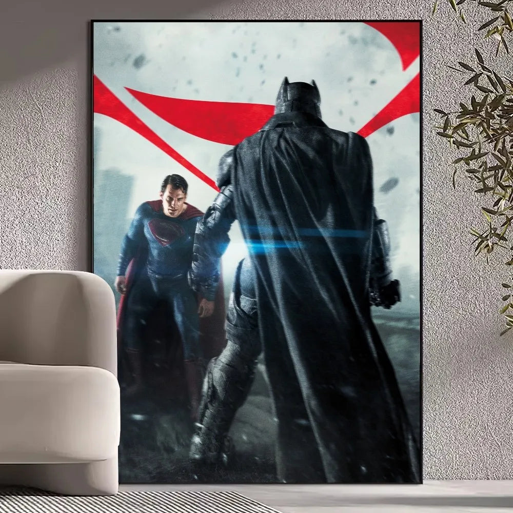 Superman Wall Pictures - Beast Kingdom Poster Prints for Living Room Home Decoration Superhero Artwork-z8-50X70cm-