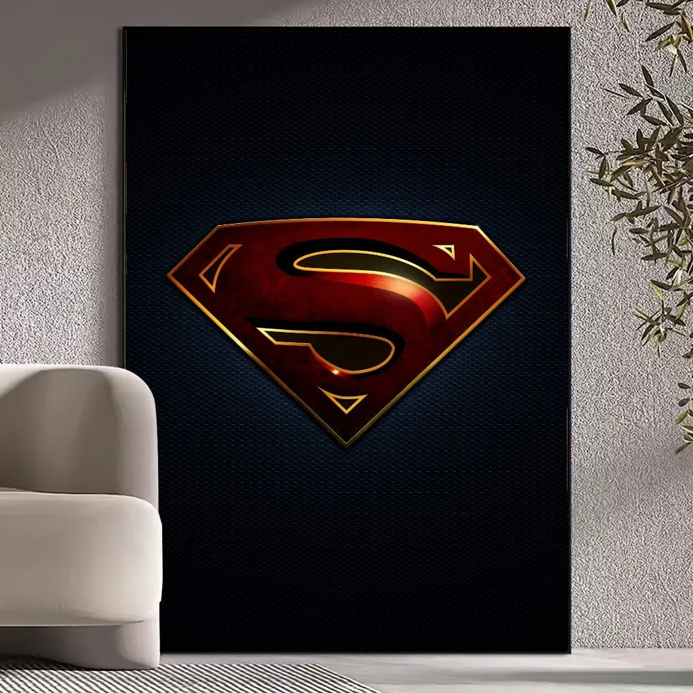 Superman Wall Pictures - Beast Kingdom Poster Prints for Living Room Home Decoration Superhero Artwork-z7-57X90cm-