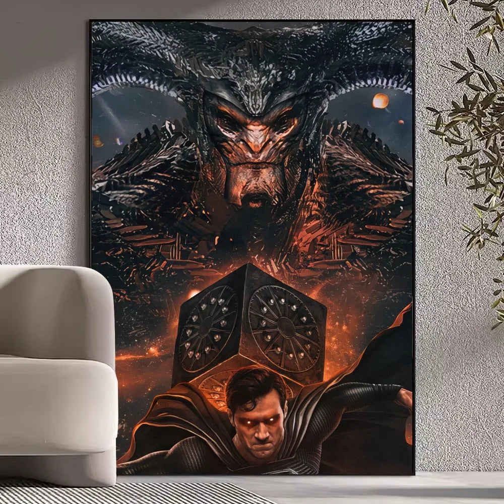 Superman Wall Pictures - Beast Kingdom Poster Prints for Living Room Home Decoration Superhero Artwork-z2-57X90cm-