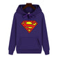 Superman Warm Street Hoodie - Simple Pattern Print High-Quality Soft Thickened Casual Winter Fashion Tops-XXXL-7-