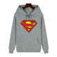 Superman Warm Street Hoodie - Simple Pattern Print High-Quality Soft Thickened Casual Winter Fashion Tops-M-10-