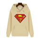 Superman Warm Street Hoodie - Simple Pattern Print High-Quality Soft Thickened Casual Winter Fashion Tops-S-13-