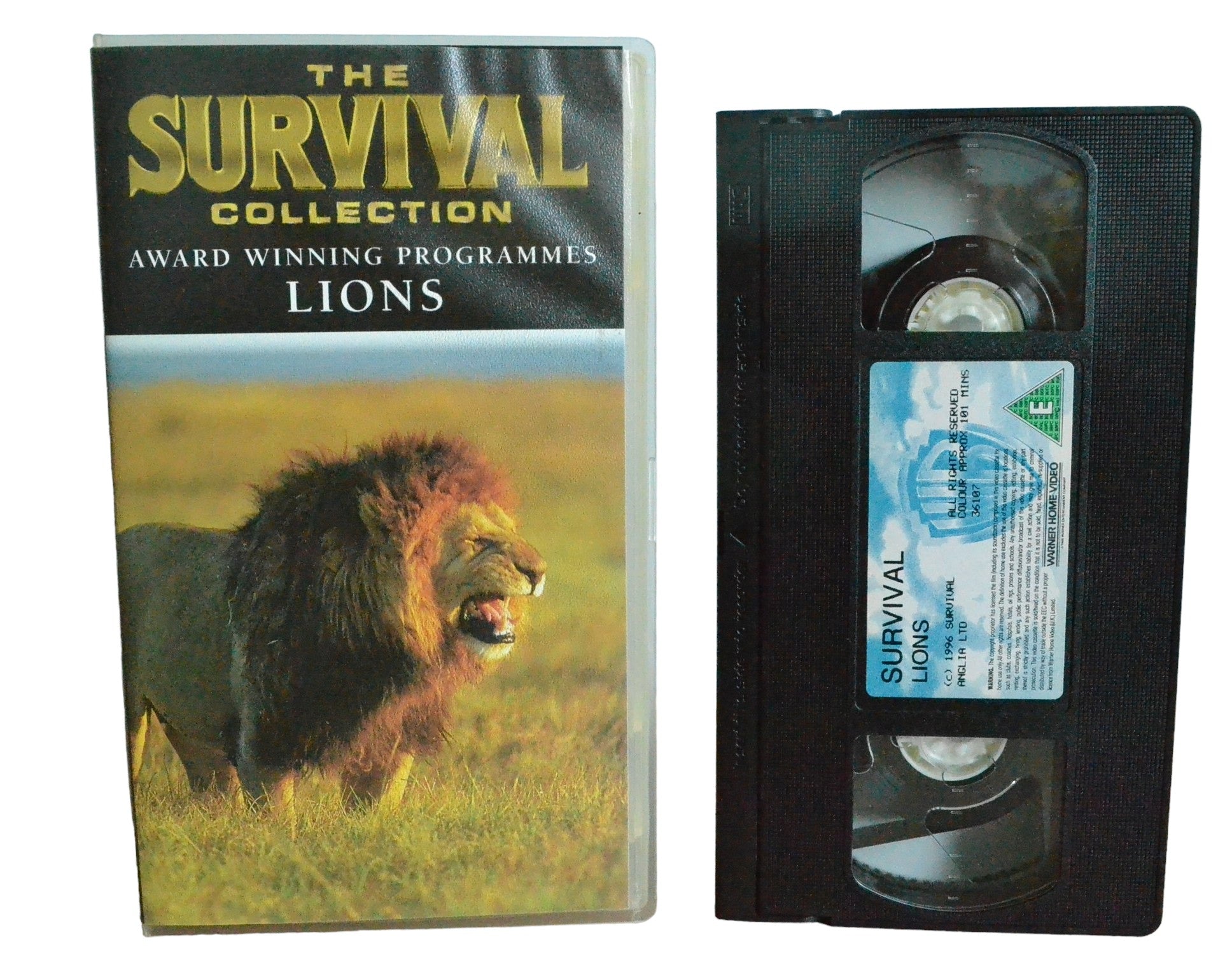 Survival Lions (The Survival Collection) - Warner Home Video - SO36107 - Drama - Pal - VHS-