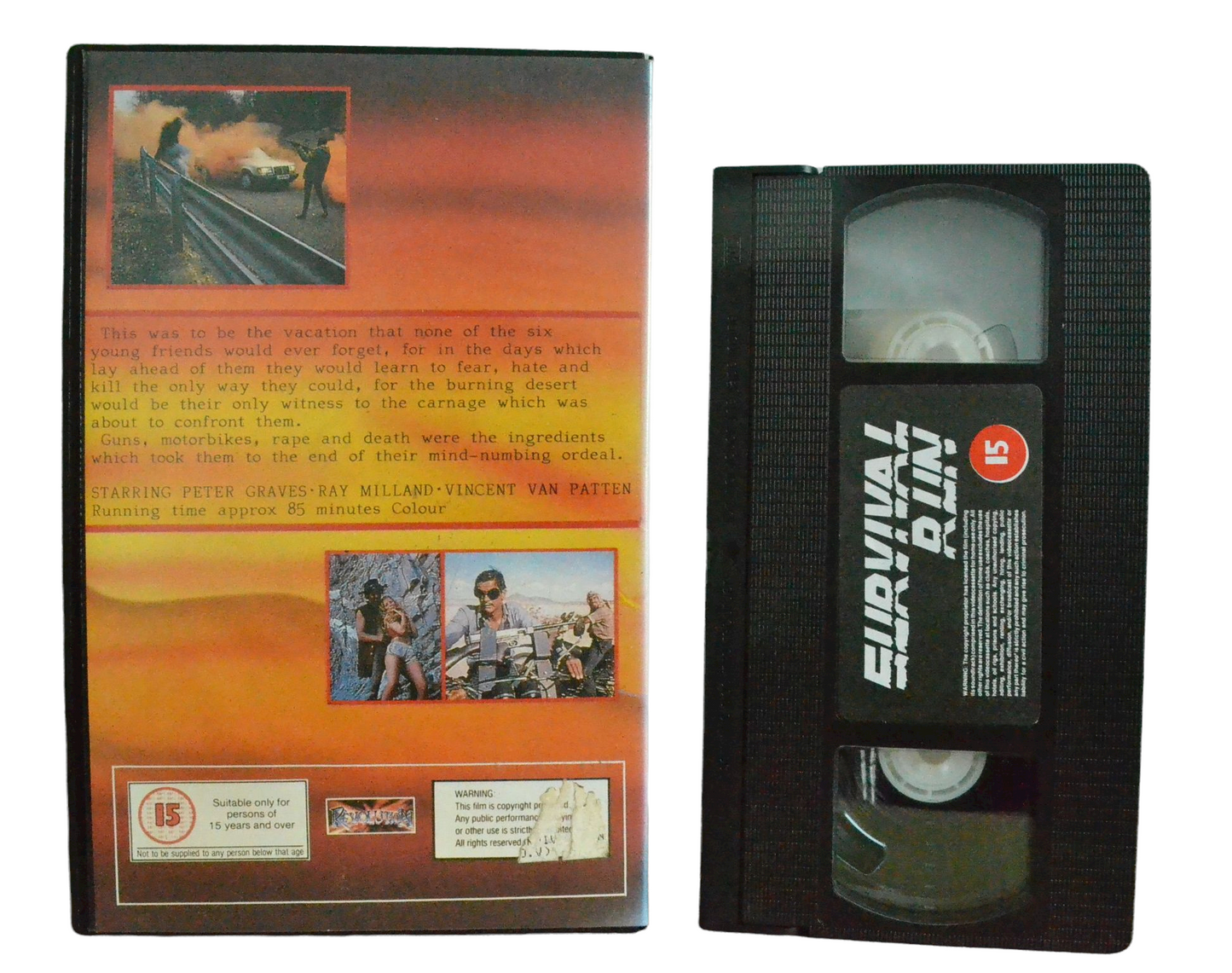 Survival Run - Peter Graves - Revolution - Vintage - Pal VHS-