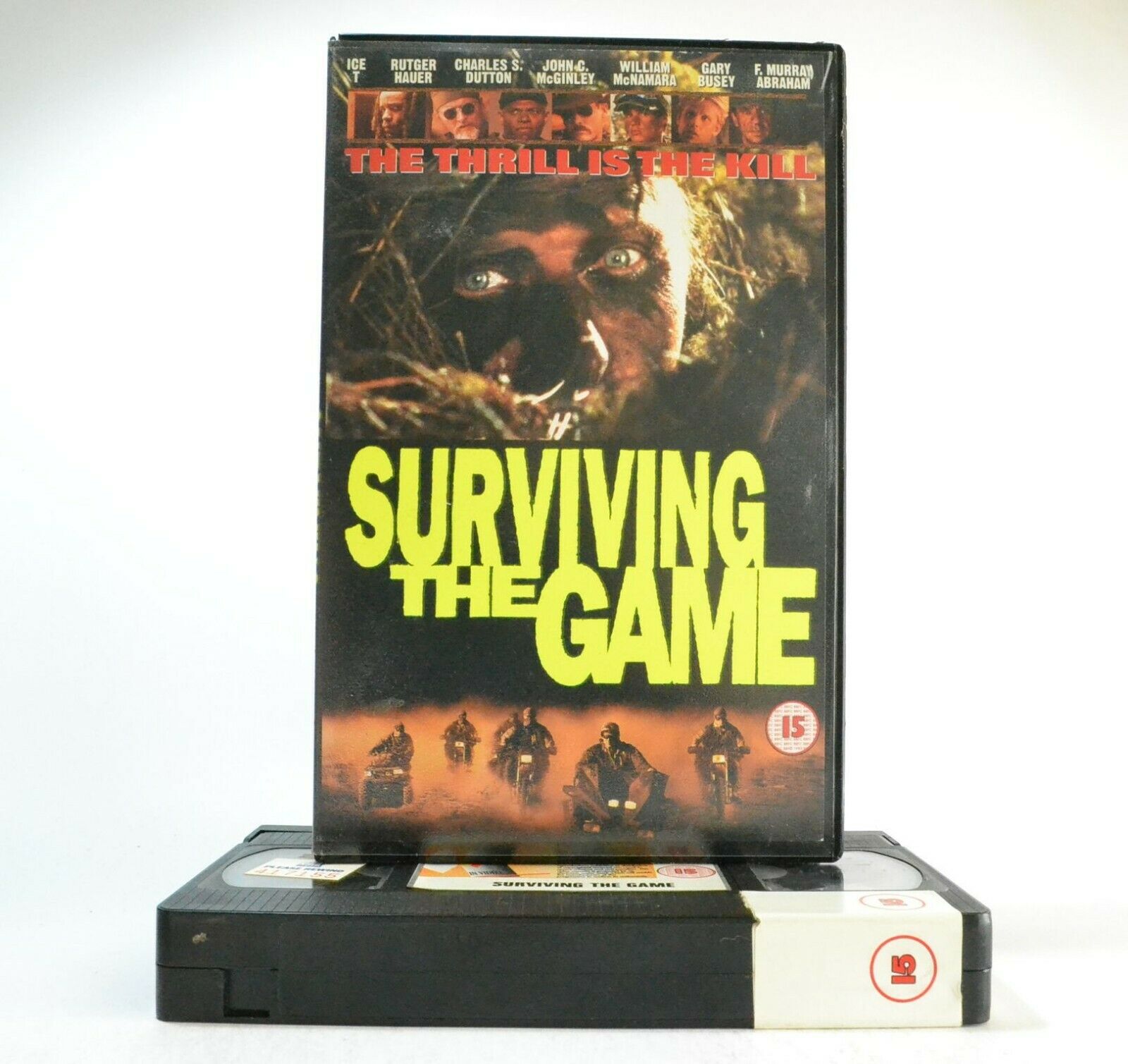 Surviving The Game: Thriller - Large Box - Ex-Rental - Ice T/R.Hauer - Pal VHS-