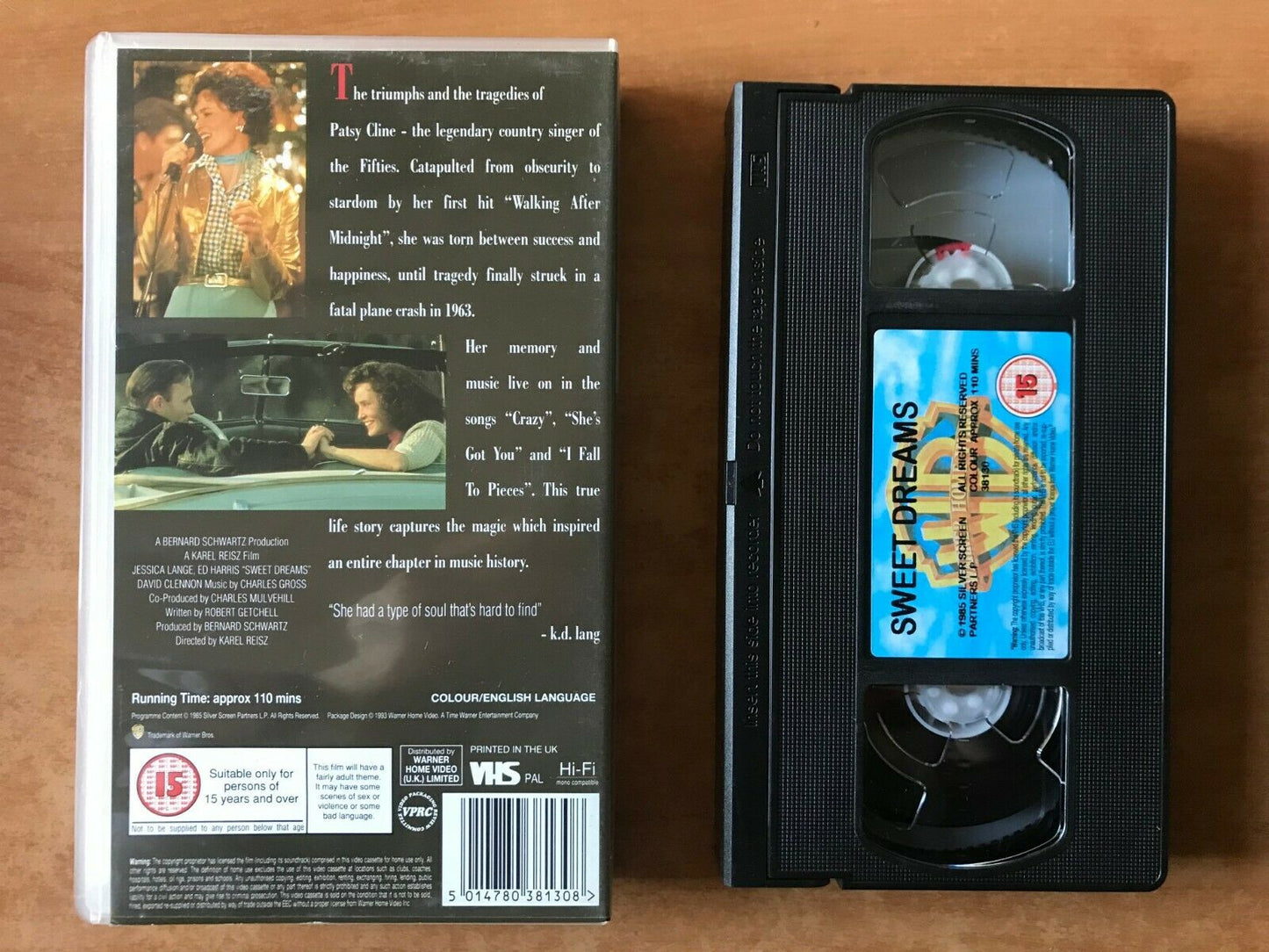 Sweet Dreams [Patsy Cline Story] Drama - Jessica Lange / Ed Harris - Pal VHS-