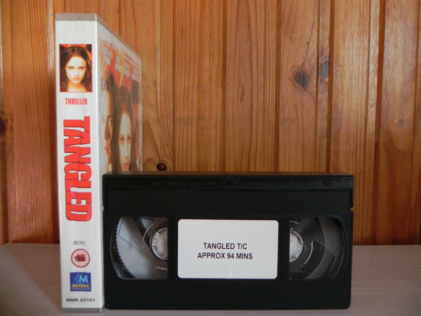 TANGLED - SAMPLE VIDEO - Rachael Leigh Cook - Mystery Thriller - Mosaic - VHS-