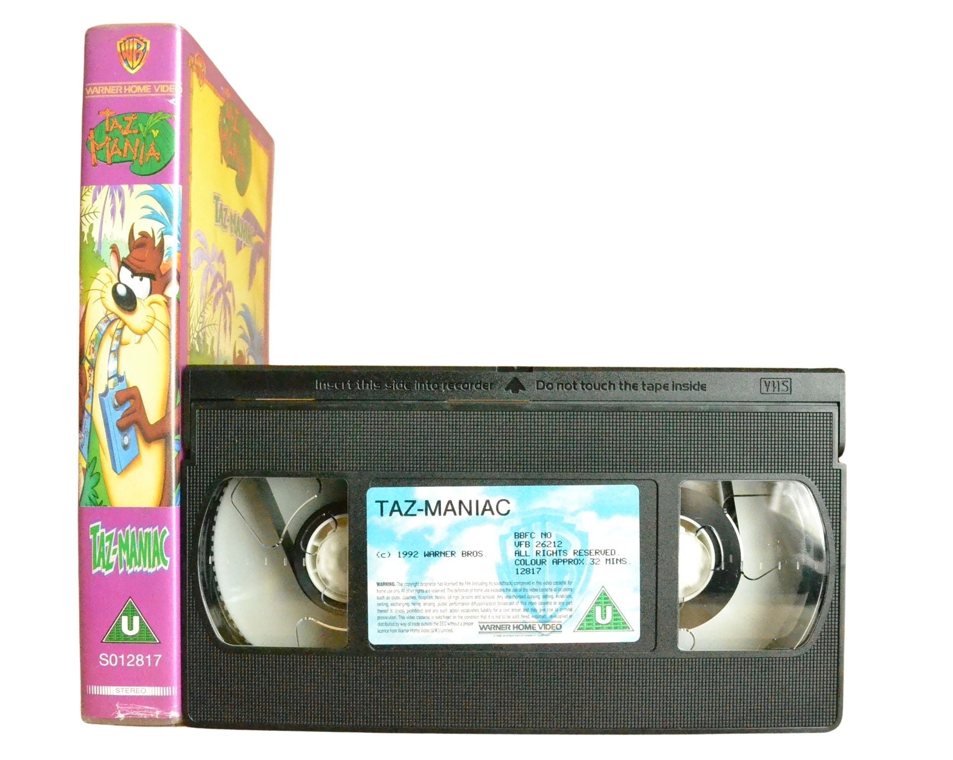 TAZ MANIA: TAZ-MANIAC - Children’s - Pal VHS-