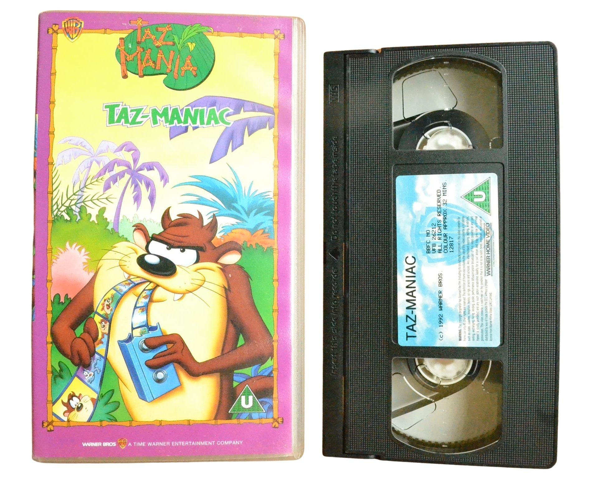 TAZ MANIA: TAZ-MANIAC - Children’s - Pal VHS-