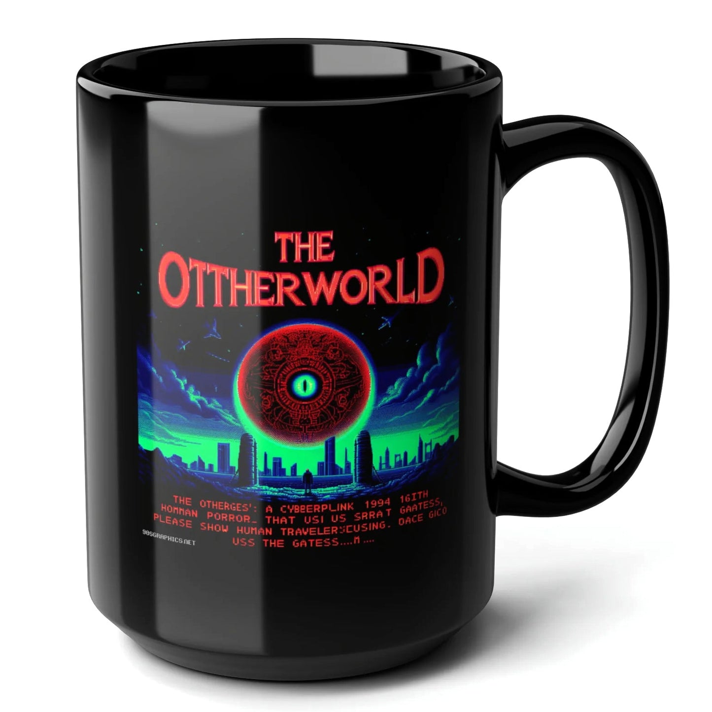 The Otherworld Black Mug (15oz) - stand up arcade games-15oz-