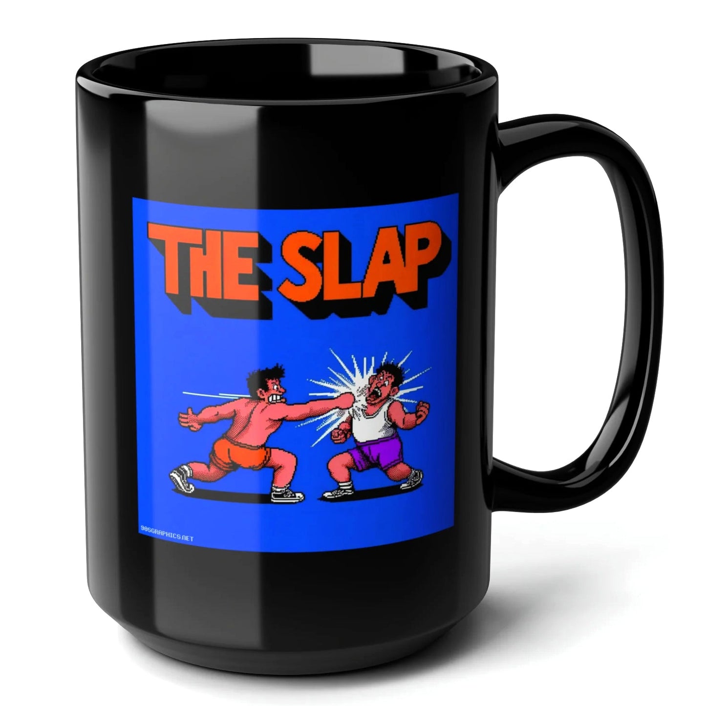 The Slap Black Mug (15oz) - arcade video games-15oz-