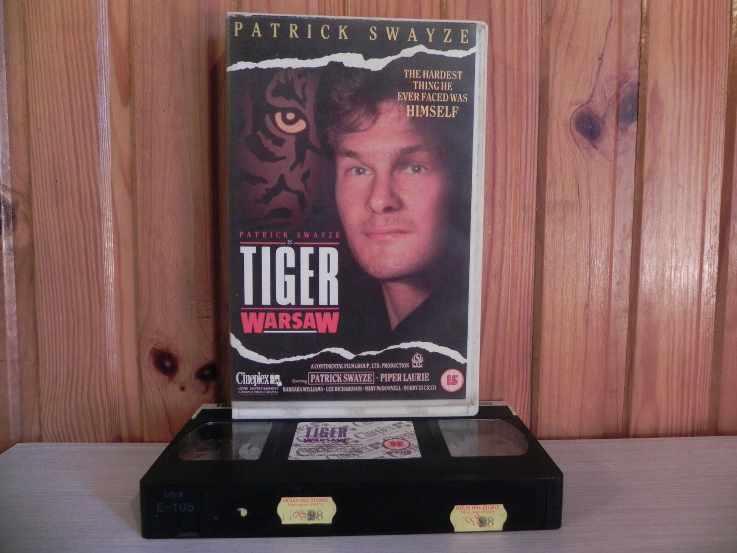 TIGER WARSAW - Patrick Swayze - "Rebel Without A Cause" - Ex-Rental Video - VHS-