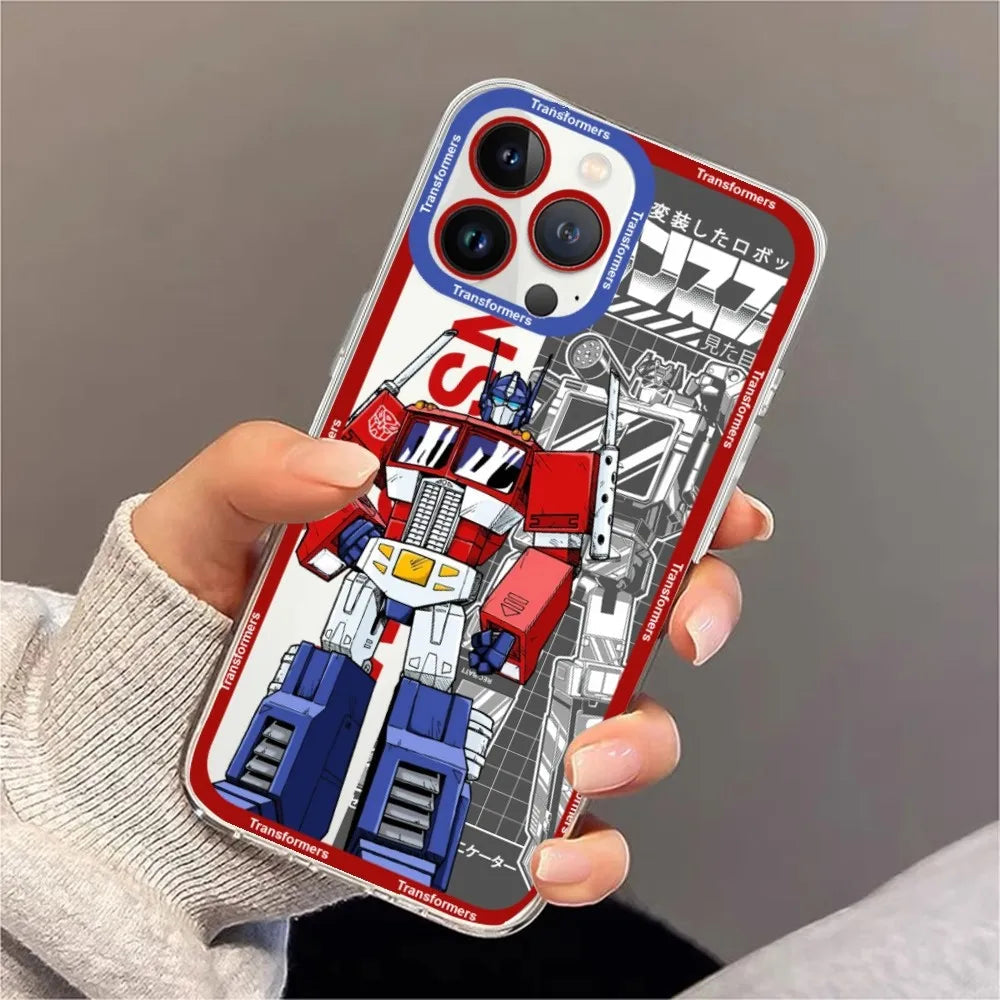 TRANSFORMERS Phone Case for iPhone 11 12 Mini 13 14 Pro Max - Transparent Shell for Protection-z1-iphone 11 PRO-