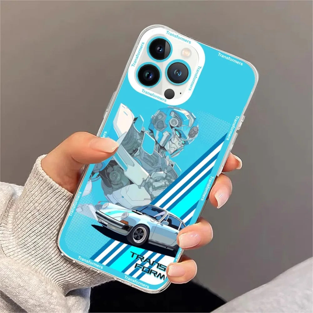 TRANSFORMERS Phone Case for iPhone 11 12 Mini 13 14 Pro Max - Transparent Shell for Protection-z5-iphone 11-