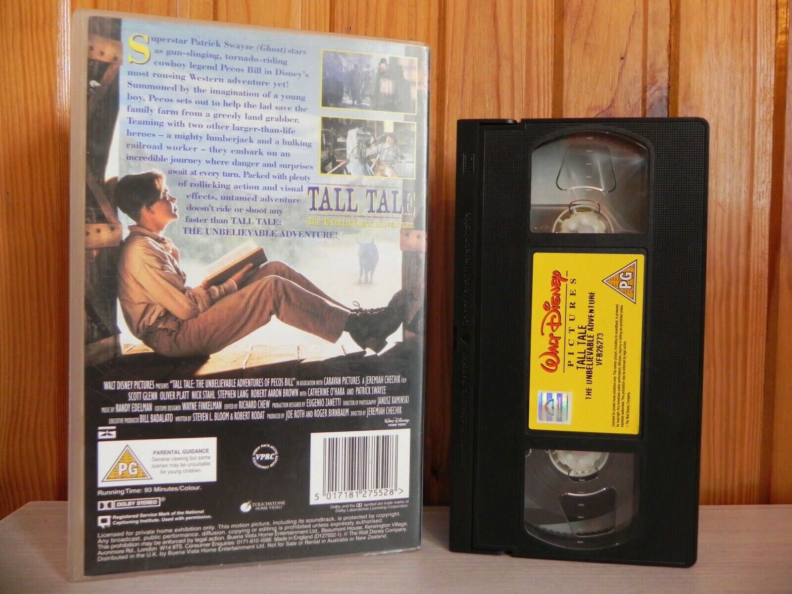 Tall Tale - Patrick Swayze - Original Disney Big-Box - Western Adventure - VHS-