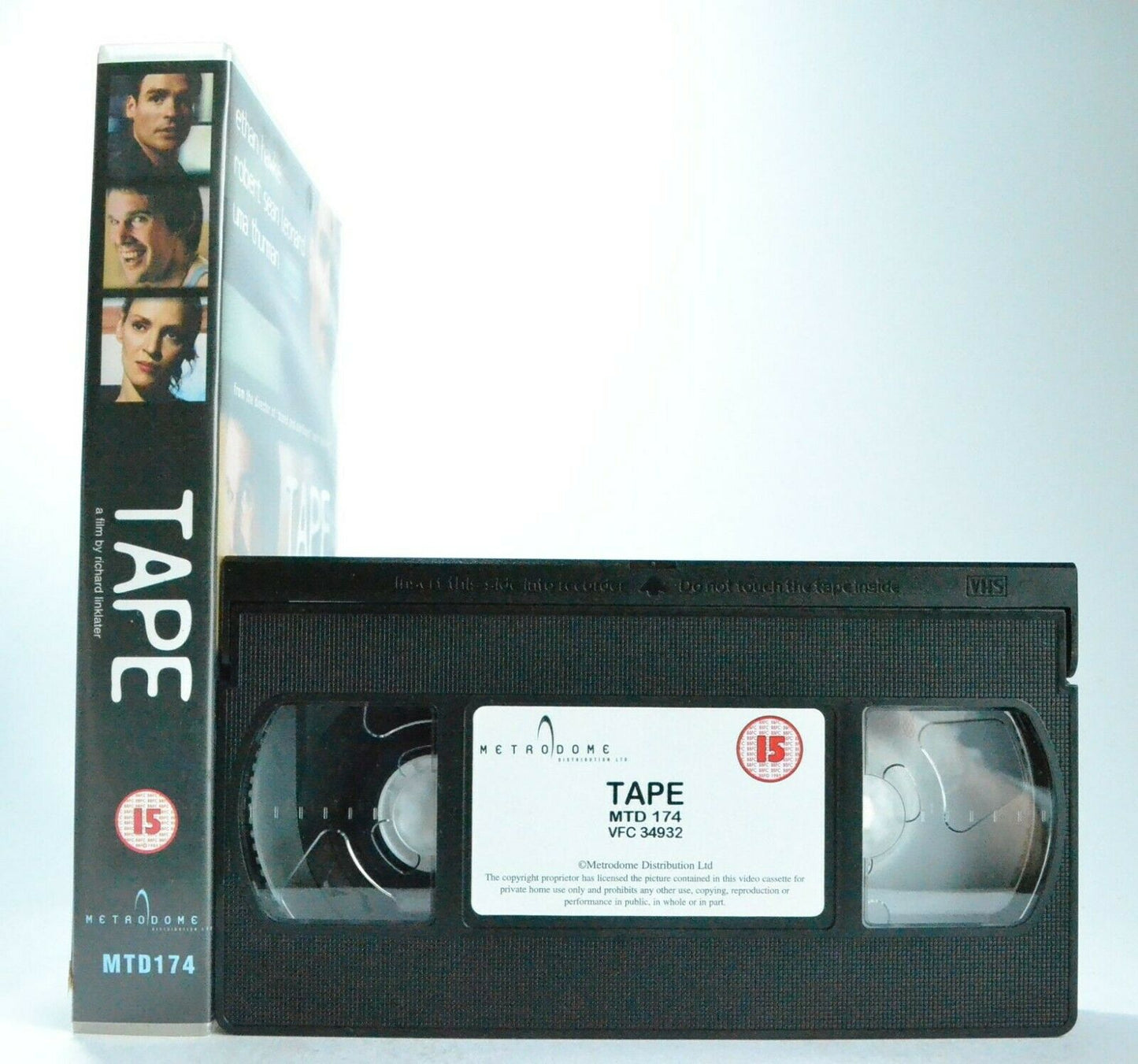 Tape: (2001) Camcorder Drama - Large Box - Ethan Hawke/Uma Thurman - Pal VHS-