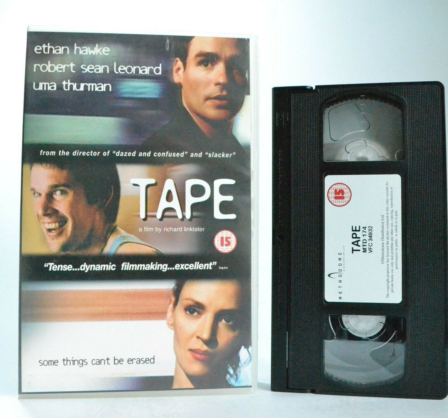 Tape: (2001) Camcorder Drama - Large Box - Ethan Hawke/Uma Thurman - Pal VHS-