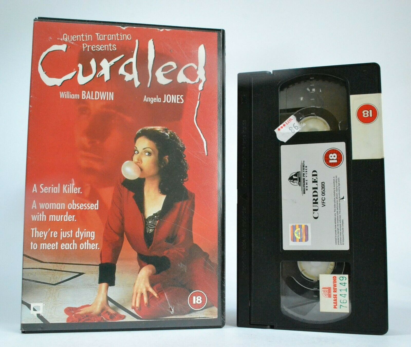 Tarantino Presents: Curdled - W.Baldwin/A.Jones - Black Comedy (1996) - Pal VHS-