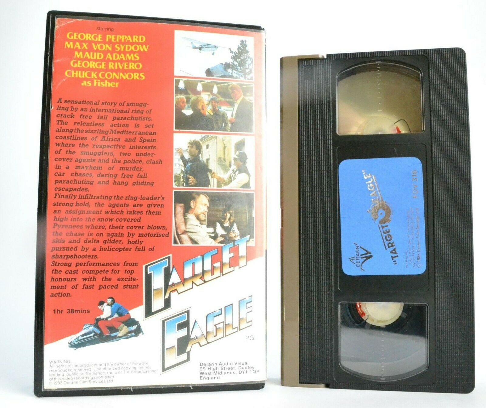 Target Eagle (1982) -<Derann>- Explosive Action - Max Von Sydow - Pal VHS-