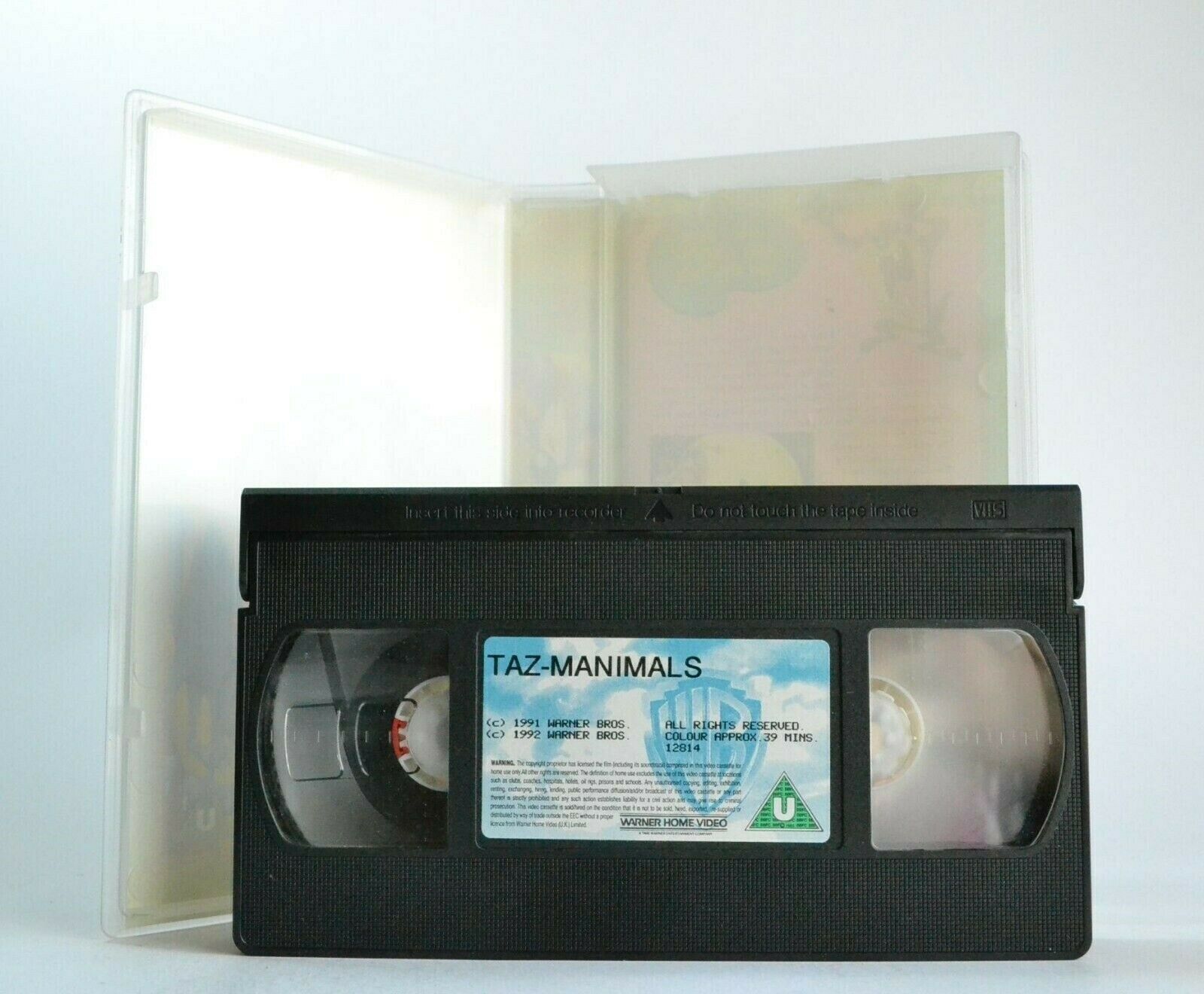 Taz-Manimals - (1991) Warner Bros - Animated Adventures - Children's - Pal VHS-