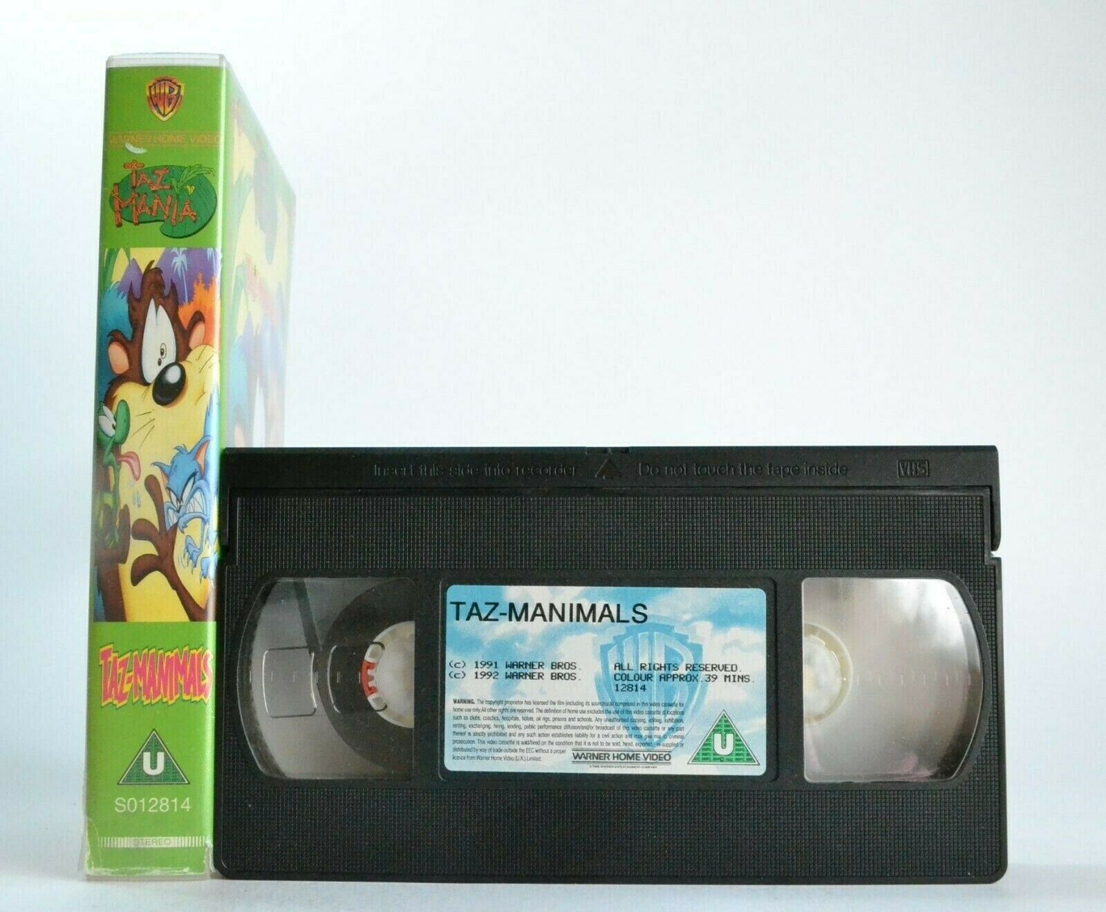 Taz-Manimals - (1991) Warner Bros - Animated Adventures - Children's - Pal VHS-