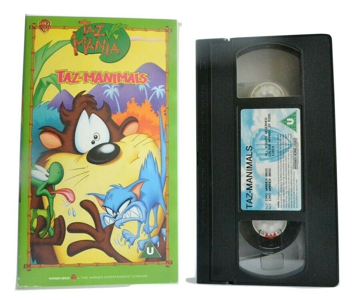 Taz-Manimals - (1991) Warner Bros - Animated Adventures - Children's - Pal VHS-