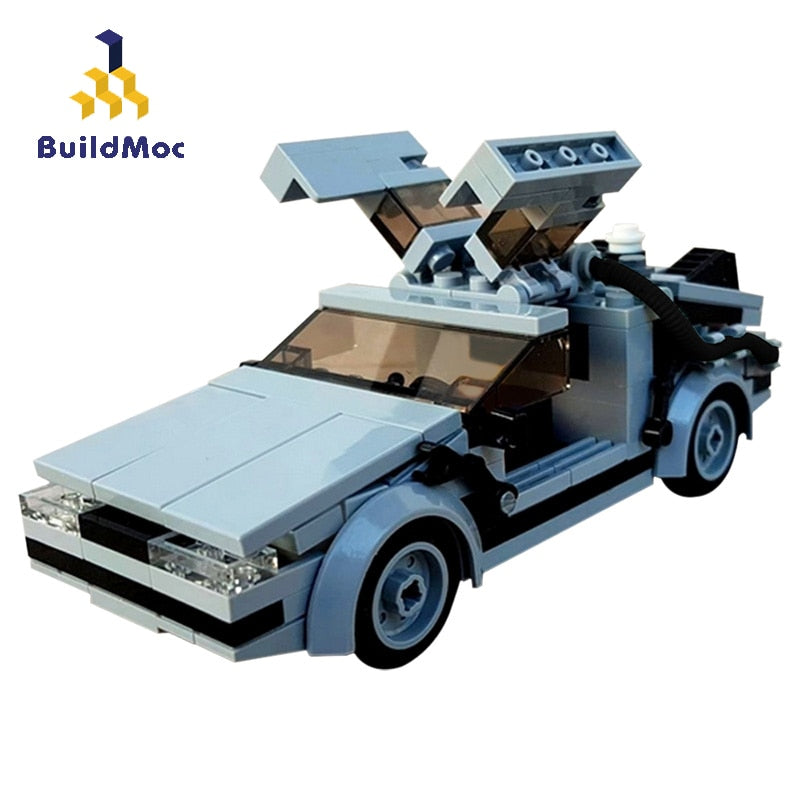 Technical Car - Back to the Future Time Machine - Speed Champions MOC Movie Supercar - Building Blocks-214 PCS-