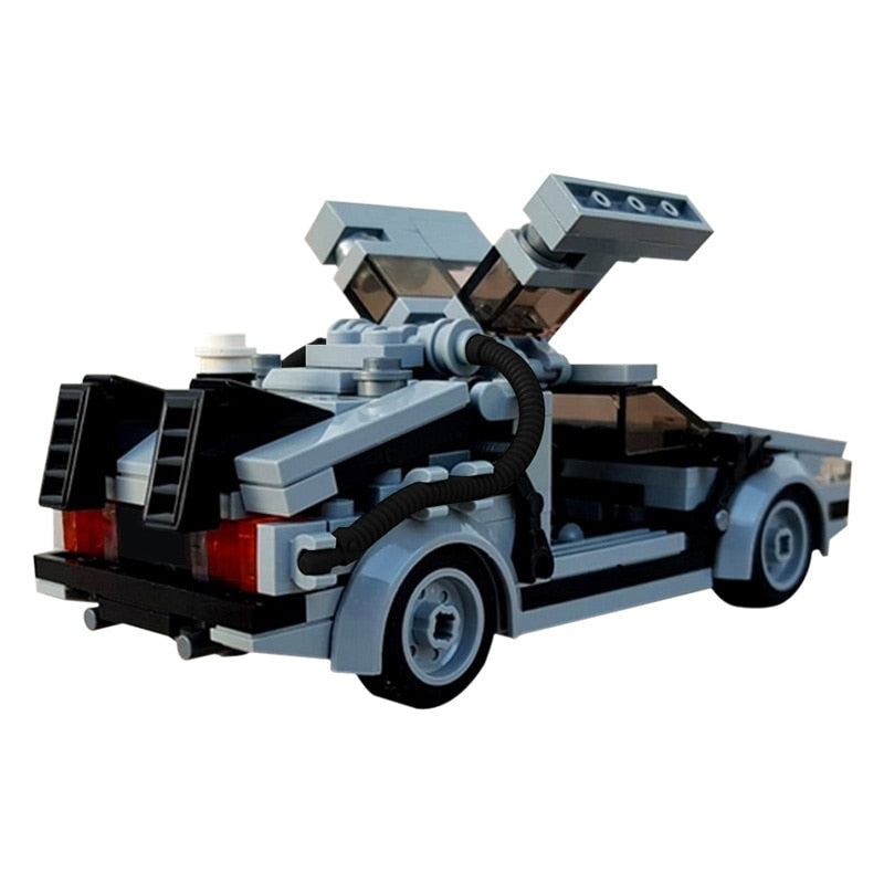 Technical Car - Back to the Future Time Machine - Speed Champions MOC Movie Supercar - Building Blocks-214 PCS-