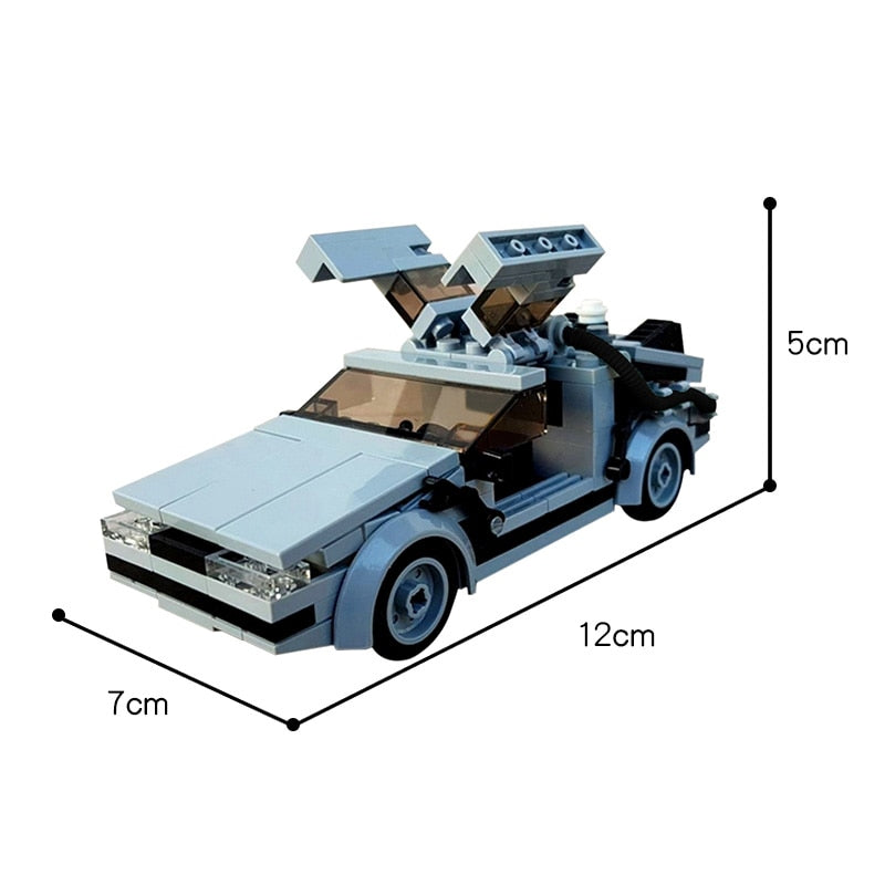 Technical Car - Back to the Future Time Machine - Speed Champions MOC Movie Supercar - Building Blocks-214 PCS-