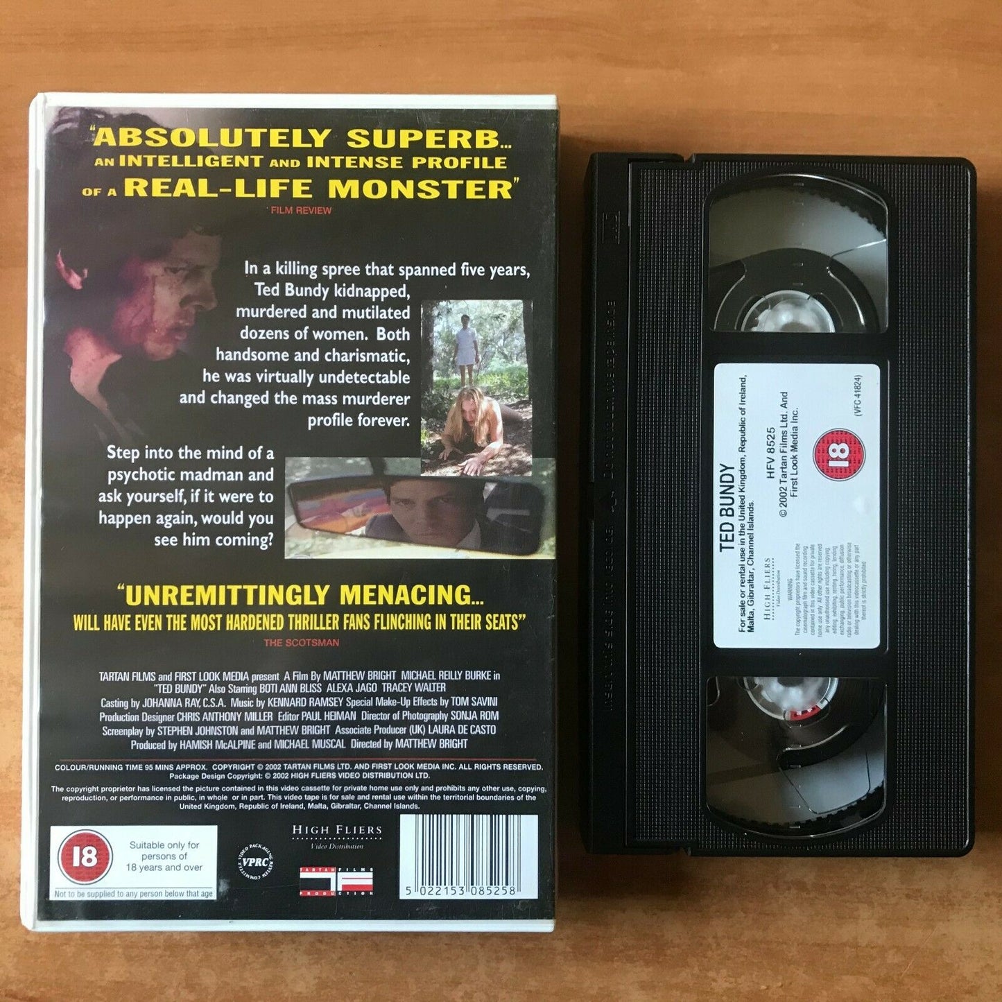 Ted Bundy (2002): Based On True Events - Drama [Large Box] Serial Killer - VHS-