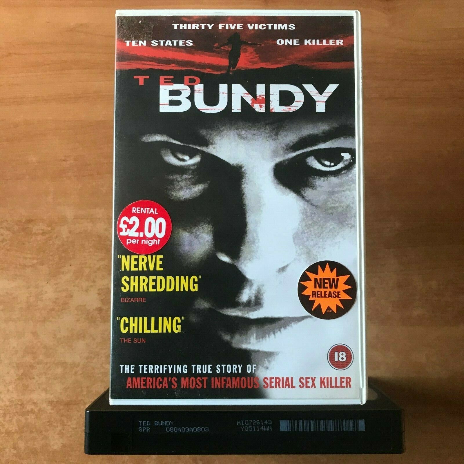 Ted Bundy (2002): Based On True Events - Drama [Large Box] Serial Killer - VHS-