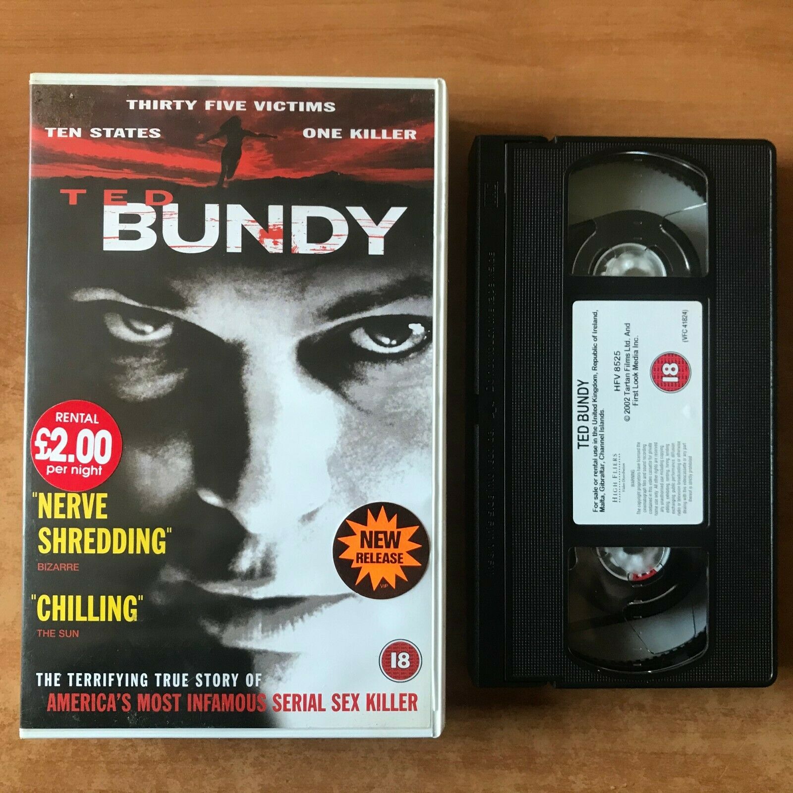 Ted Bundy (2002): Based On True Events - Drama [Large Box] Serial Killer - VHS-