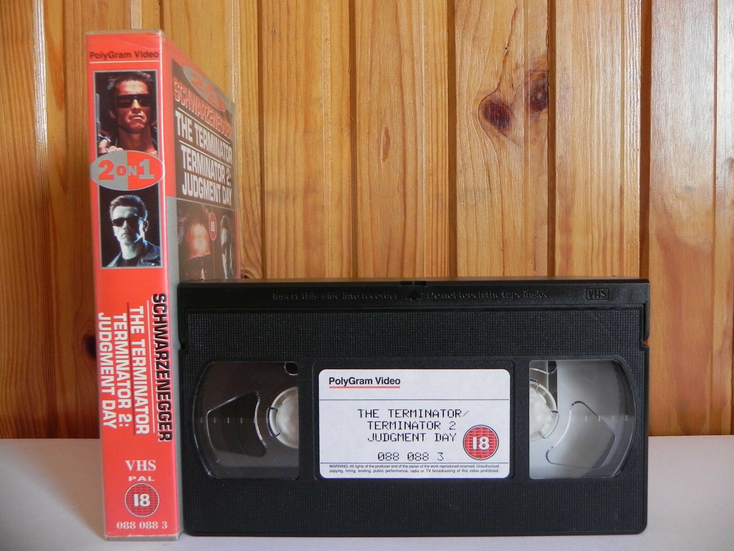 Terminator 1 & 2 - Judgment Day - Cybernetic - Blood Thirsty - Action - Pal VHS-