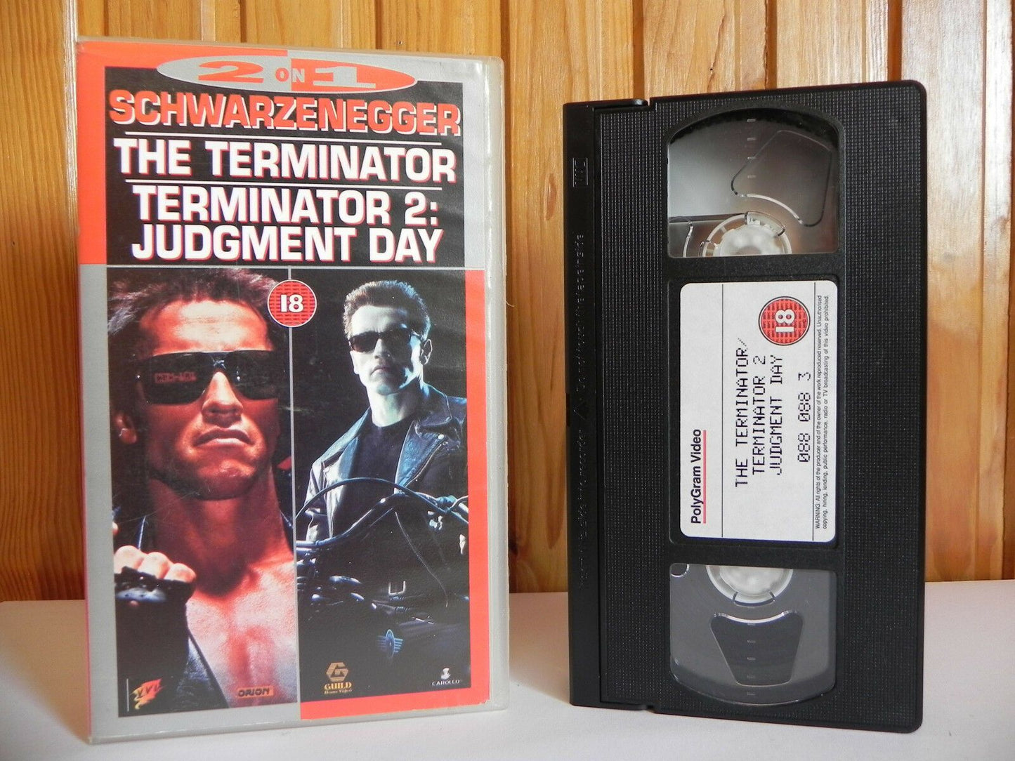 Terminator 1 & 2 - Judgment Day - Cybernetic - Blood Thirsty - Action - Pal VHS-