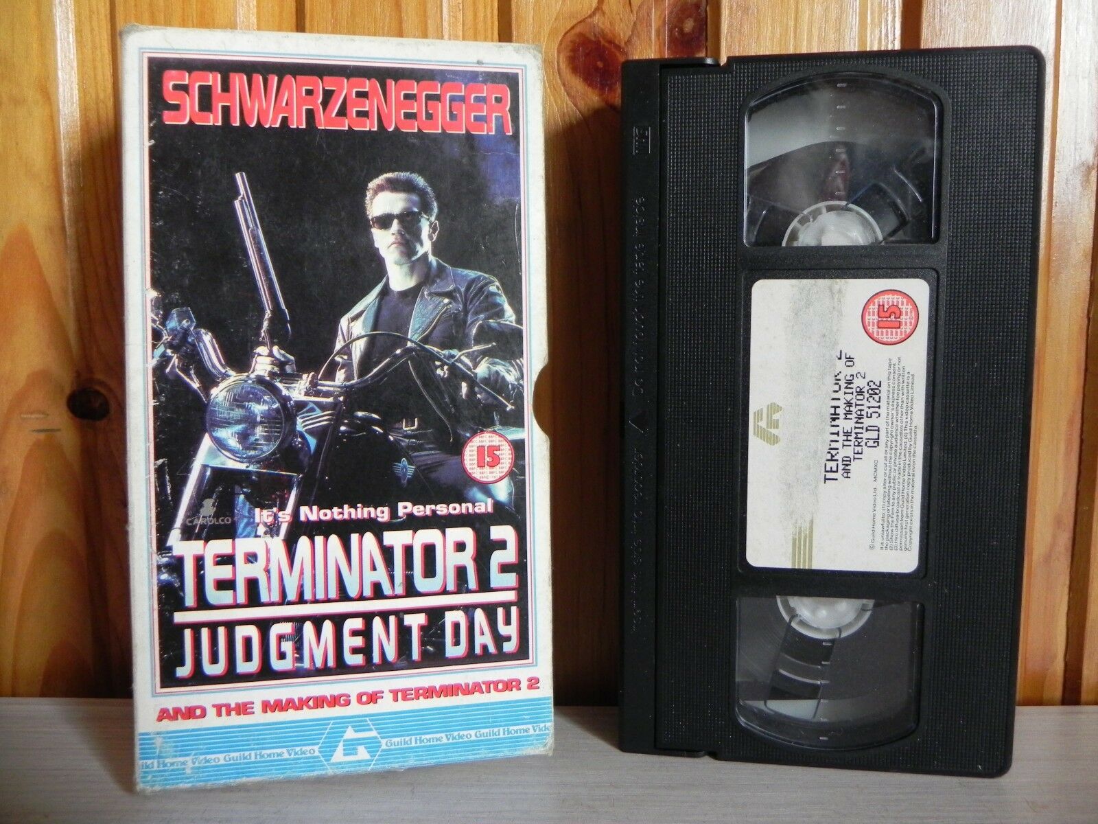 Terminator 2 (+ Making Of ); [Guild] Carton Box - Action Sci-Fi - Schwarzenegger - Pal VHS-