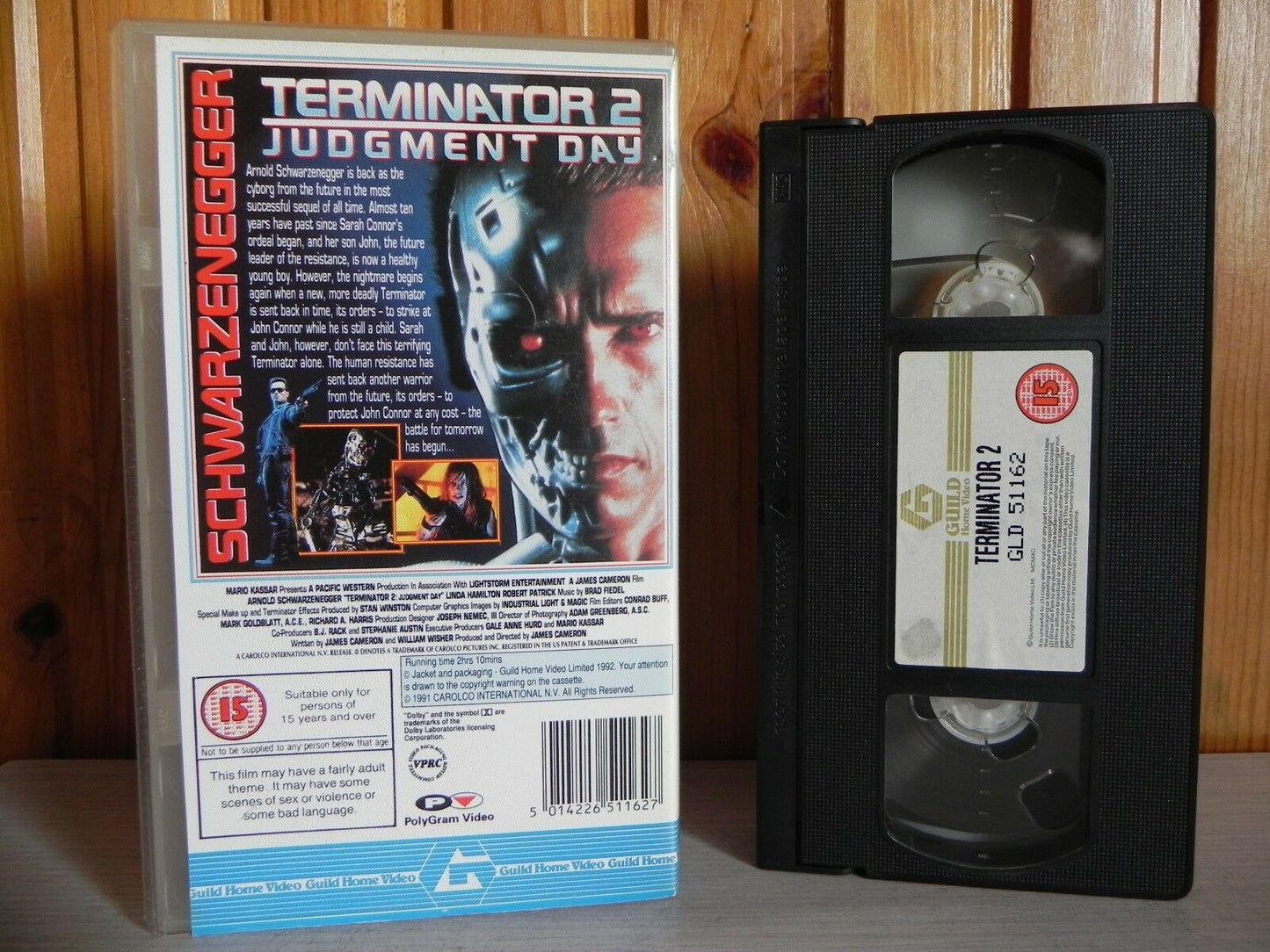 Terminator 2 - Schwarzenegger - Original 1991 Guild - Cyberdyne Apocalypse - VHS-