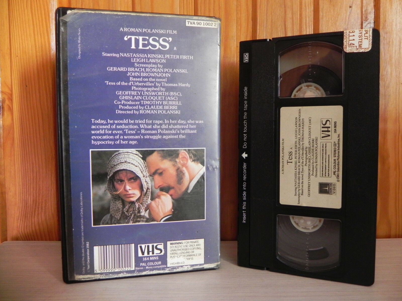 Tess - Roman Polanski - Nastassia Kinski - Thorn Emi Video - Pre-Cert - Pal VHS-